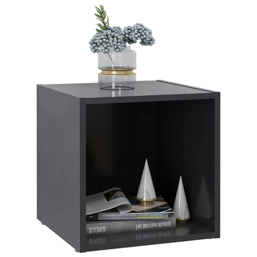 Meubles TV 4 pcs gris 37x35x37 cm bois d’ingénierie - 7