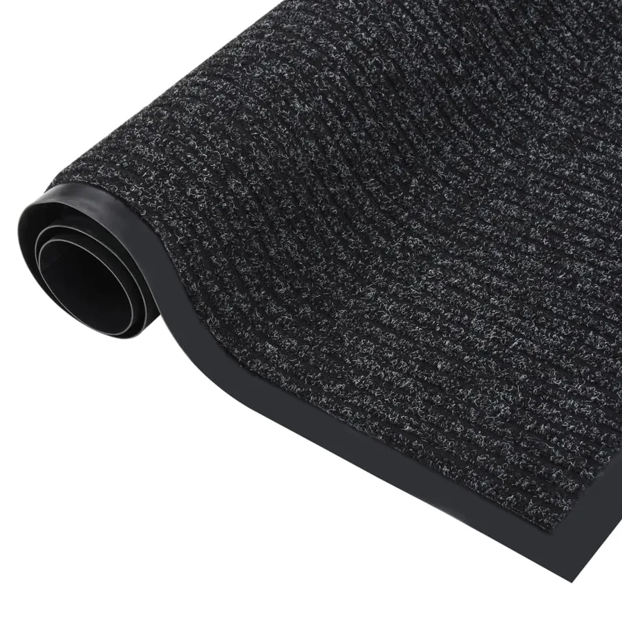 Paillasson rayé Anthracite 80x120 cm - 2
