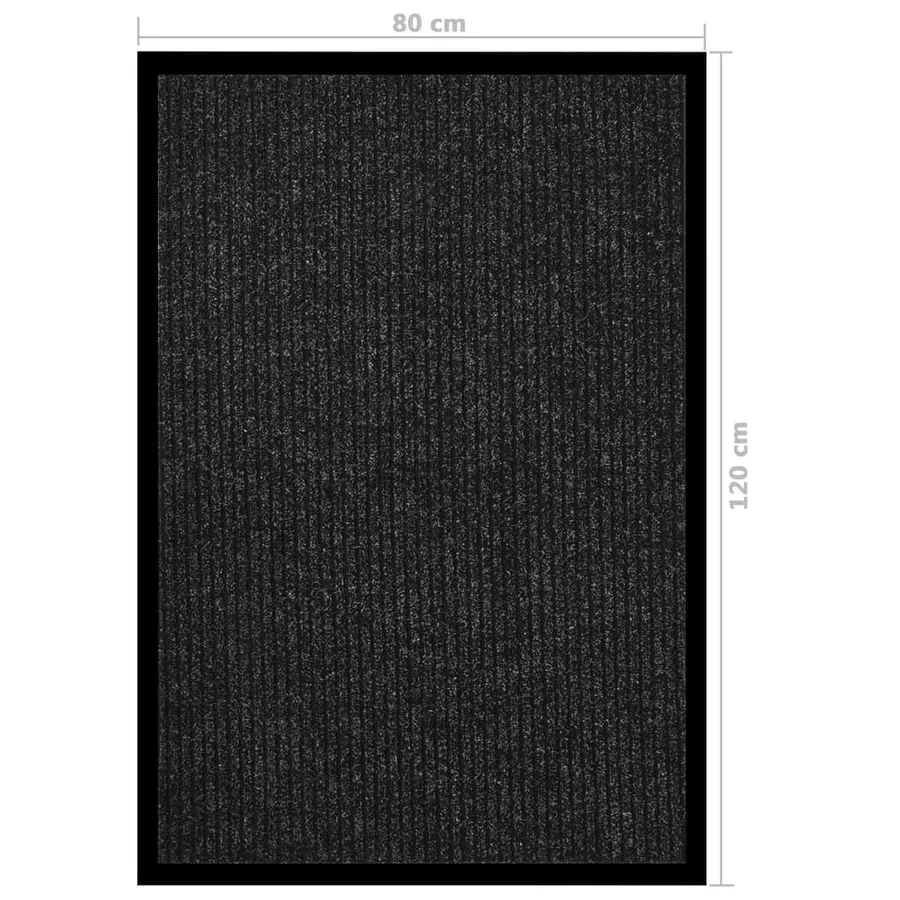 Paillasson rayé Anthracite 80x120 cm - 6