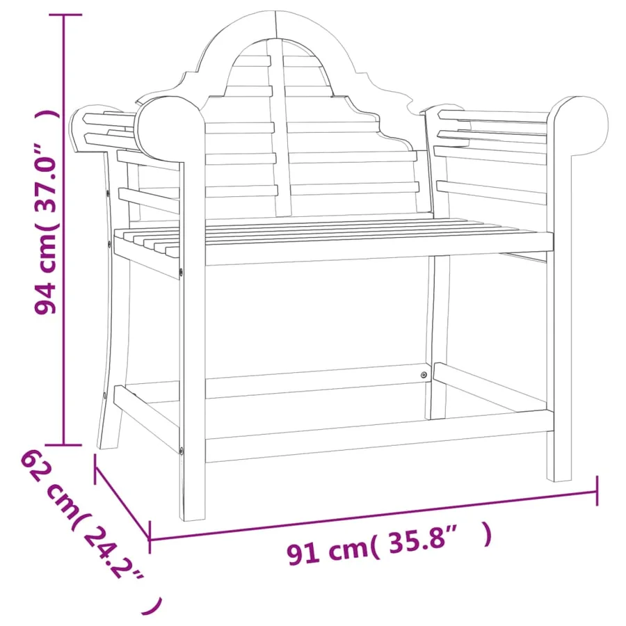 Salon de jardin 4 pcs Bois de teck solide - 7