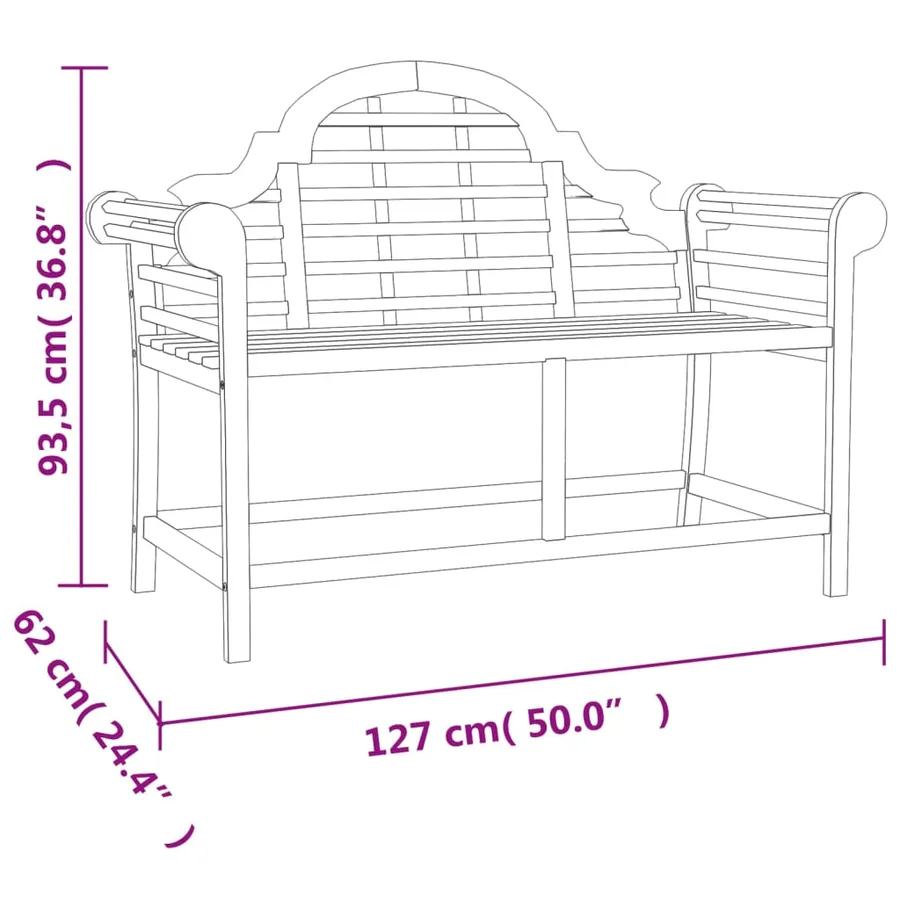 Salon de jardin 4 pcs Bois de teck solide - 8