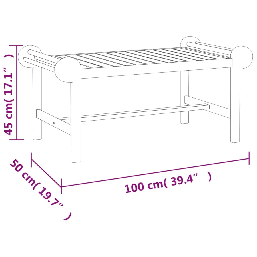 Salon de jardin 4 pcs Bois de teck solide - 9