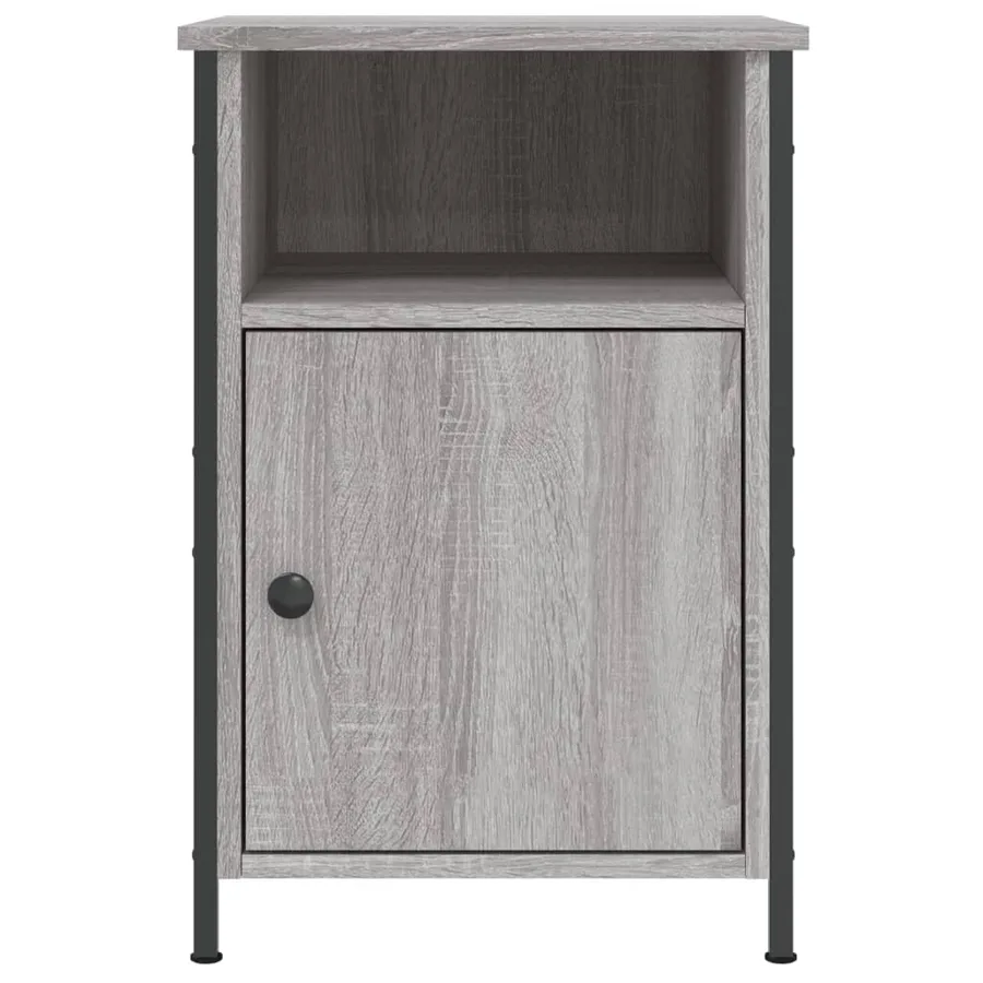 Table de chevet sonoma gris 40x42x60 cm bois d'ingénierie - 5