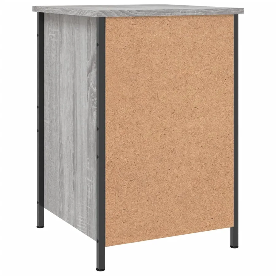 Table de chevet sonoma gris 40x42x60 cm bois d'ingénierie - 8