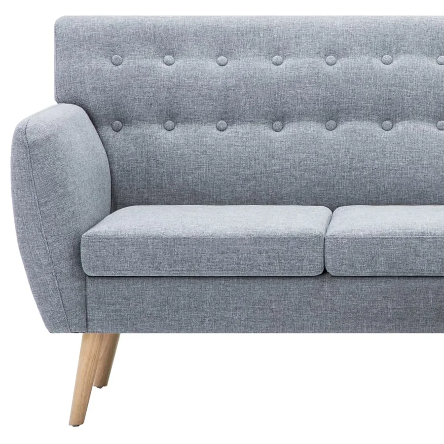 Canapé d'angle revêtement en tissu 171,5x138x81,5 cm gris clair - 7