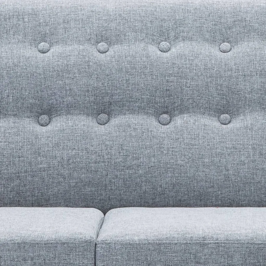 Canapé d'angle revêtement en tissu 171,5x138x81,5 cm gris clair - 8