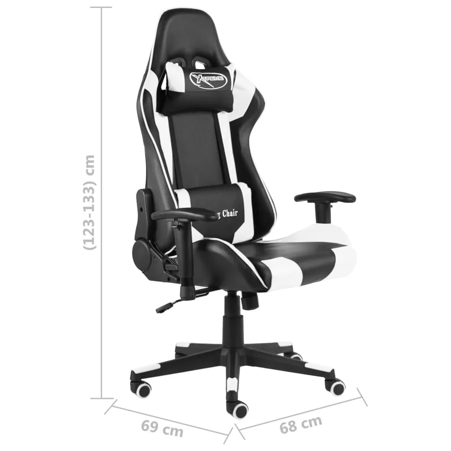 Chaise de jeu pivotante Blanc PVC - 7