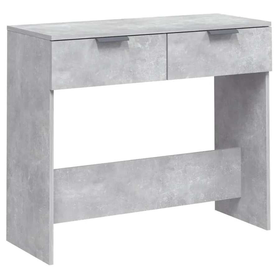 Table console Gris béton 90x36x75 cm Bois d'ingénierie - 2