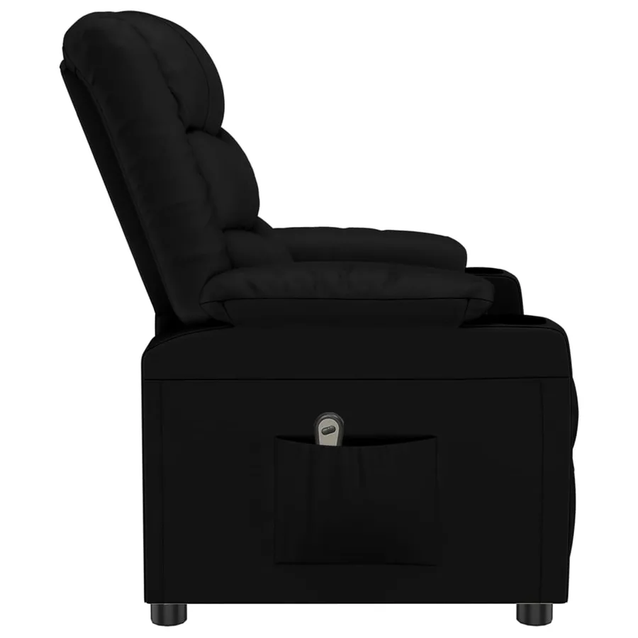 Fauteuil inclinable électrique Noir Similicuir - 5