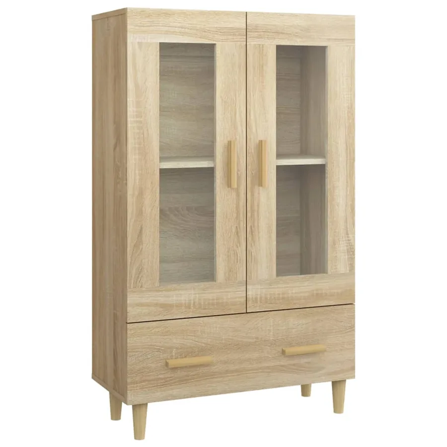 Buffet haut Chêne sonoma 70x31x115 cm Bois d'ingénierie - 2