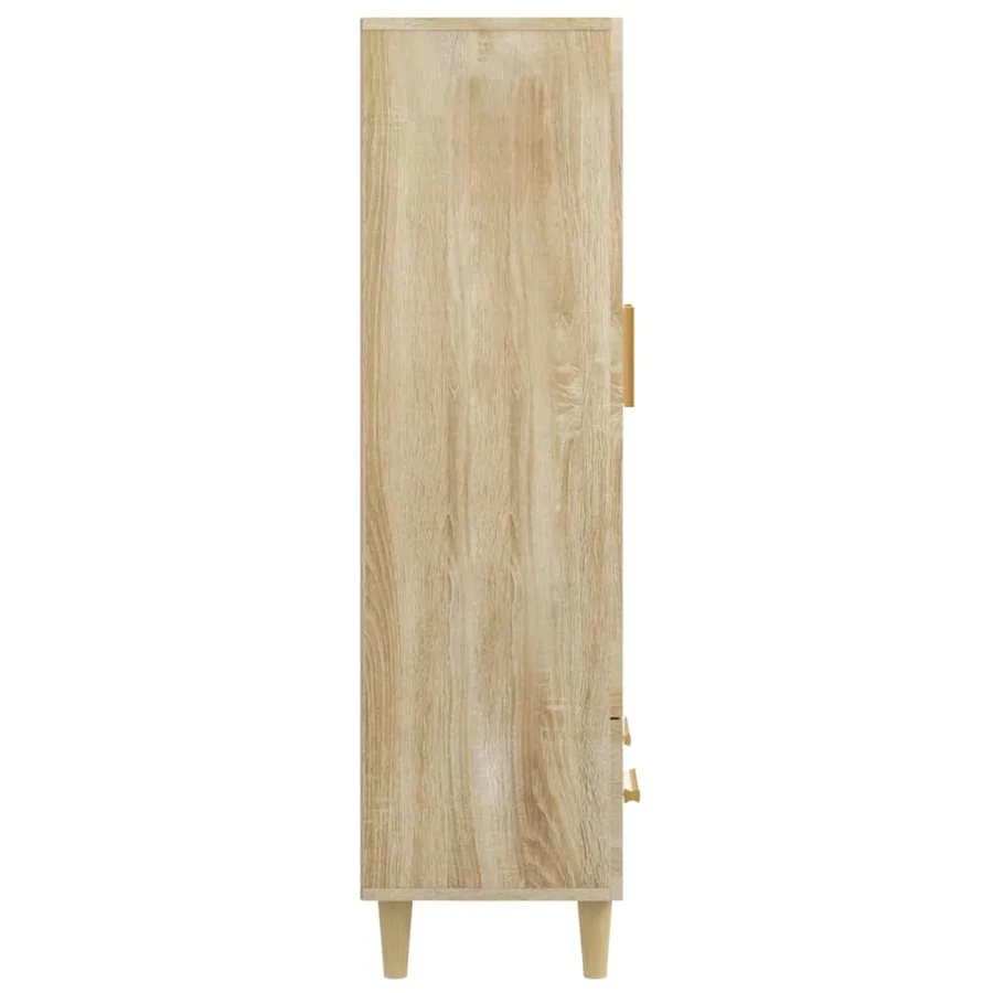 Buffet haut Chêne sonoma 70x31x115 cm Bois d'ingénierie - 7