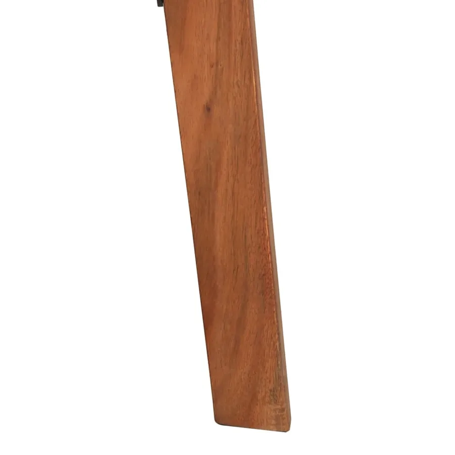 Tabourets de bar 2 pcs Cuir véritable et bois d'acacia solide - 7
