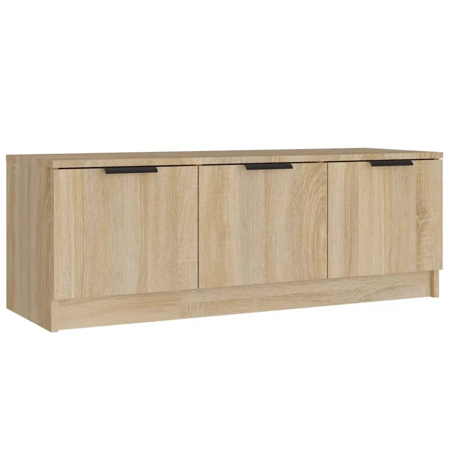 Meuble TV Chêne sonoma 102x35x36,5 cm Bois d'ingénierie - 2