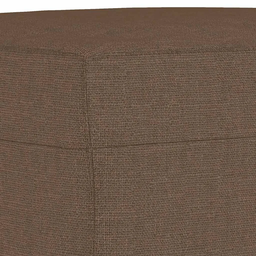 Repose-pied Marron 60x50x41 cm Tissu - 5