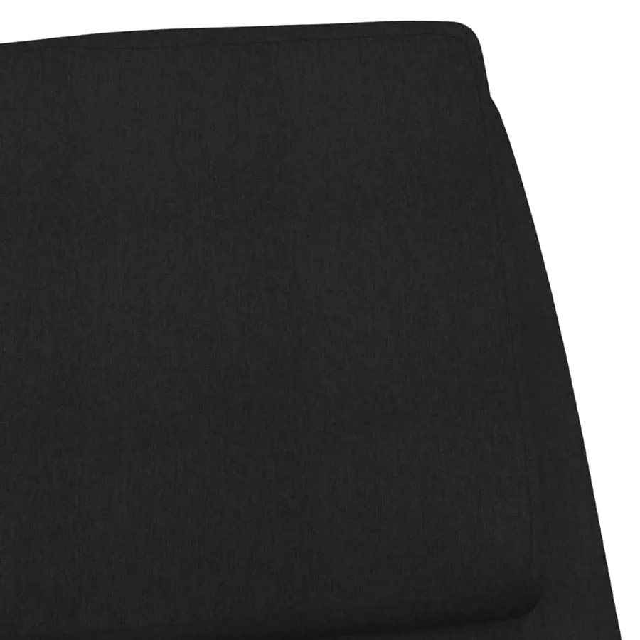 Chaise de relaxation Noir Tissu - 6