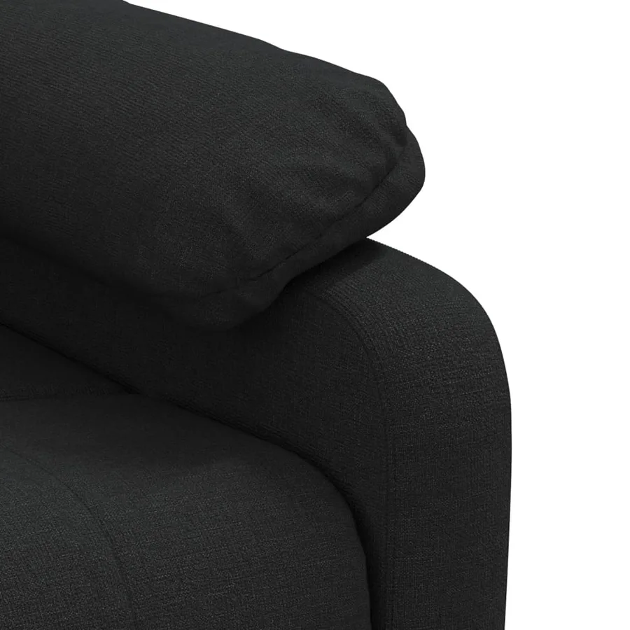 Fauteuil inclinable électrique Noir Tissu - 8