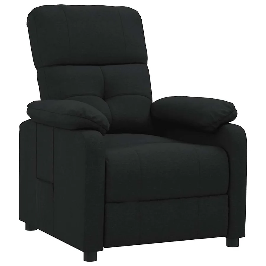 Fauteuil inclinable Noir Tissu - 2