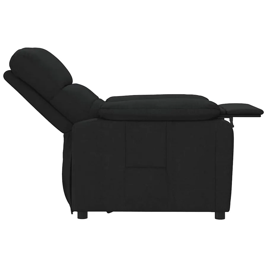 Fauteuil inclinable Noir Tissu - 6