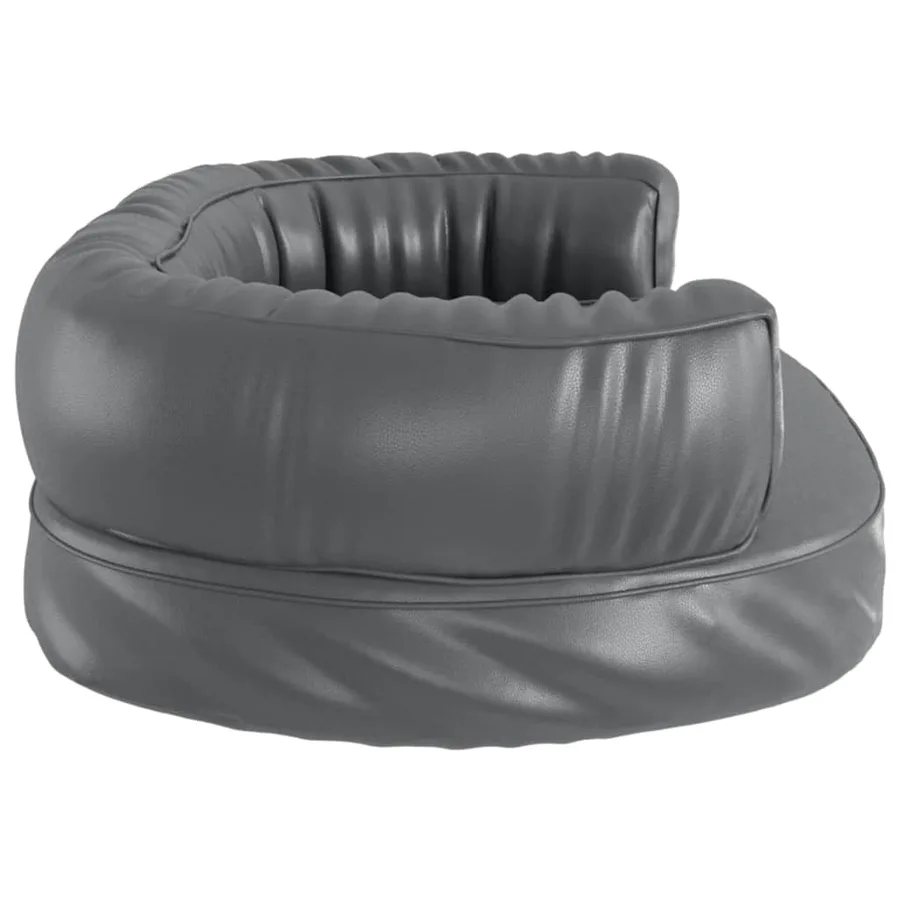 Lit pour chien ergonomique Mousse Gris 60x42 cm Similicuir - 5