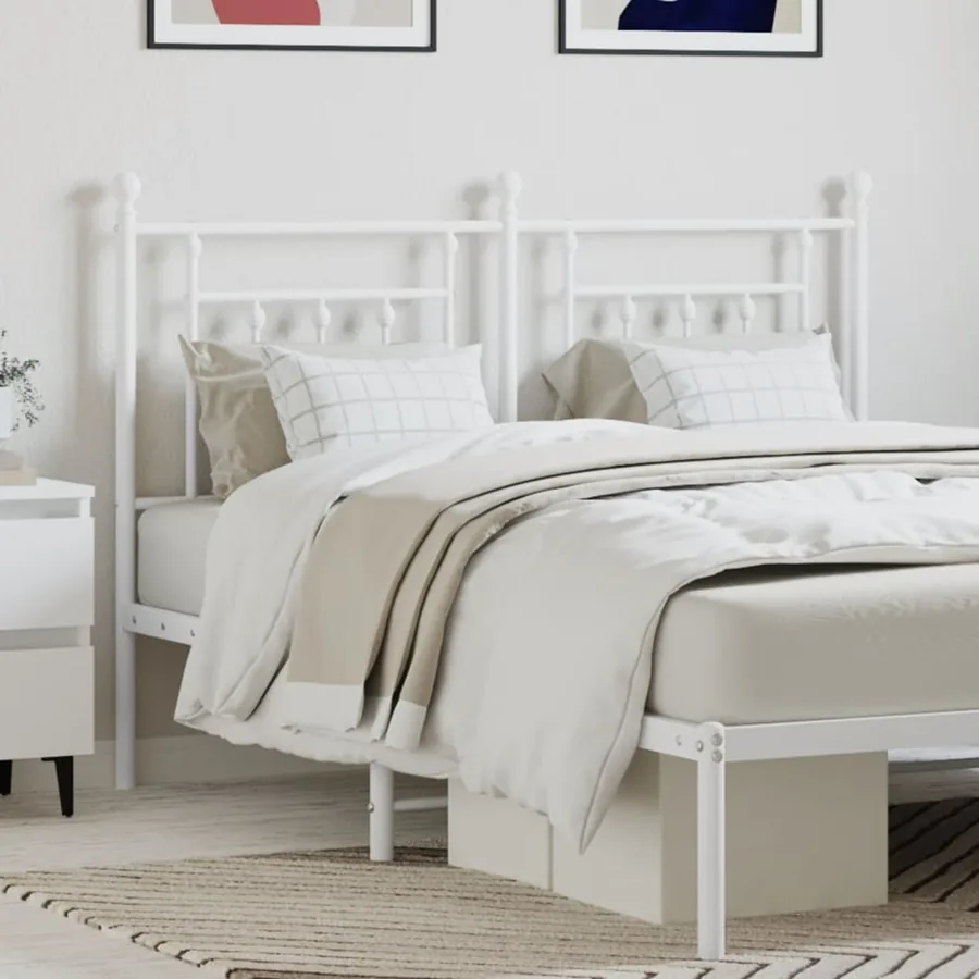 Tête de lit de remplacement métal blanc 140 cm