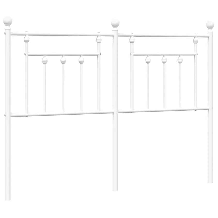 Tête de lit de remplacement métal blanc 140 cm - 2