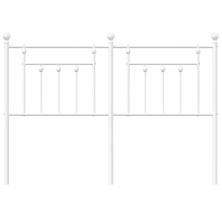 Tête de lit de remplacement métal blanc 140 cm - 4