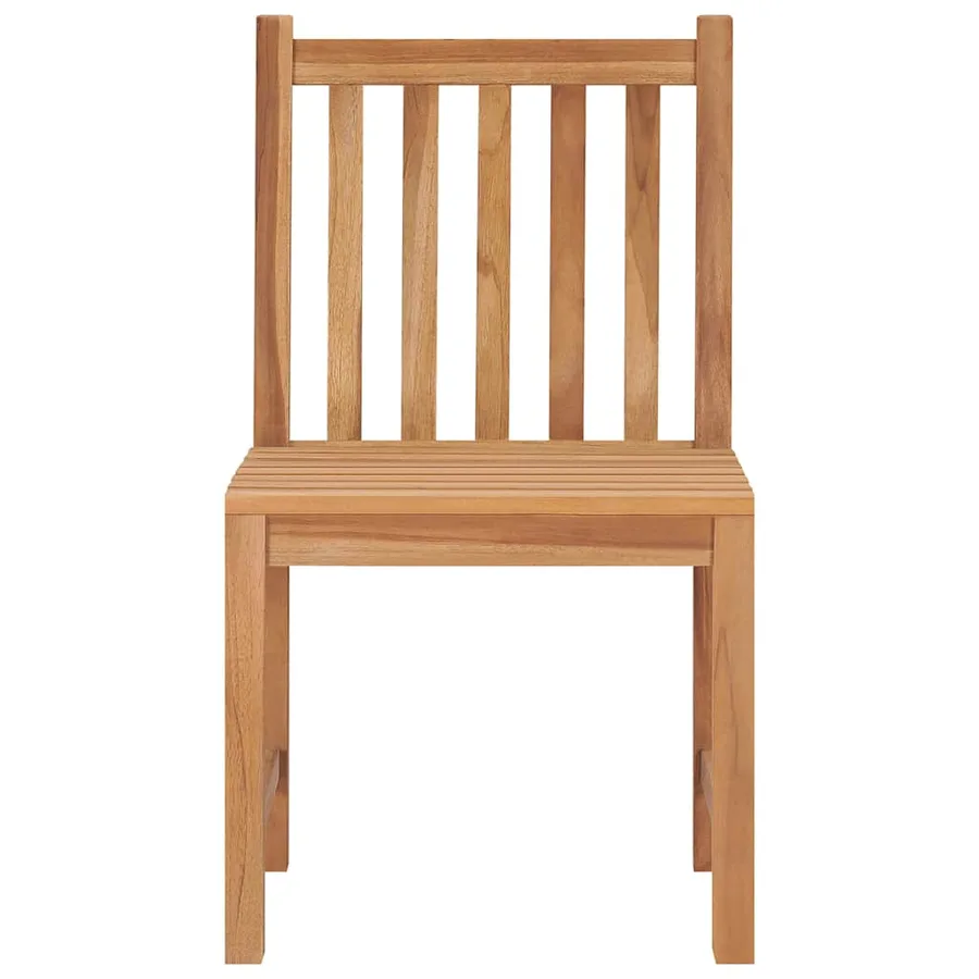 Chaises de jardin lot de 6 avec coussins Bois de teck massif - 4