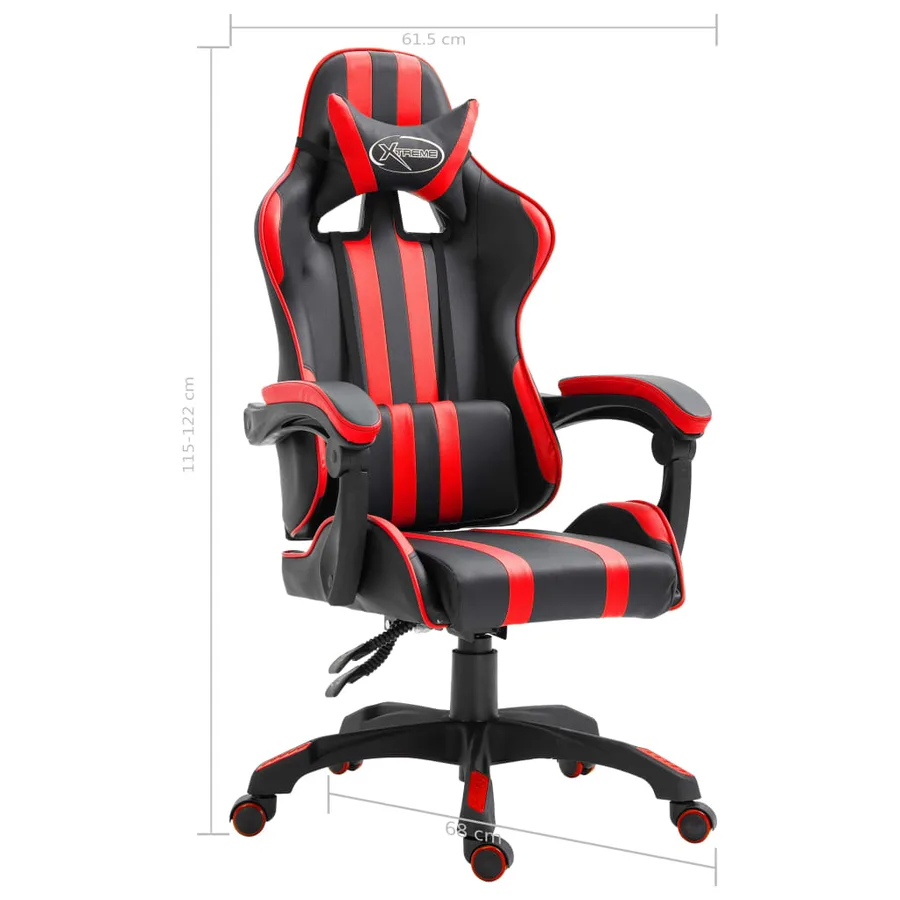 Chaise de jeu Rouge Similicuir - 9