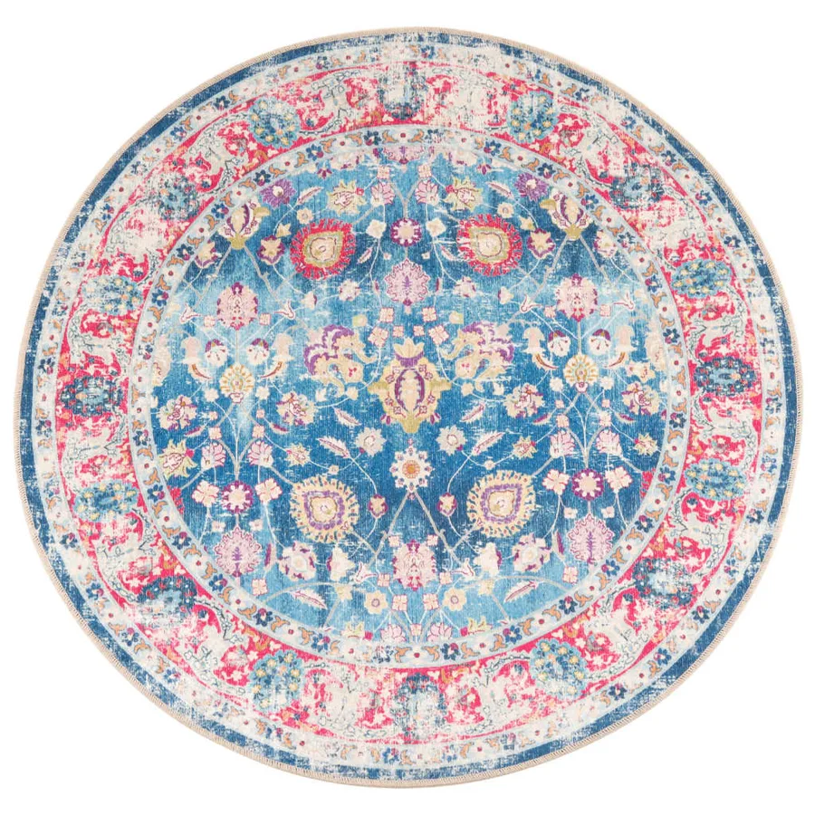 Tapis lavable multicolore Ø 120 cm - 2