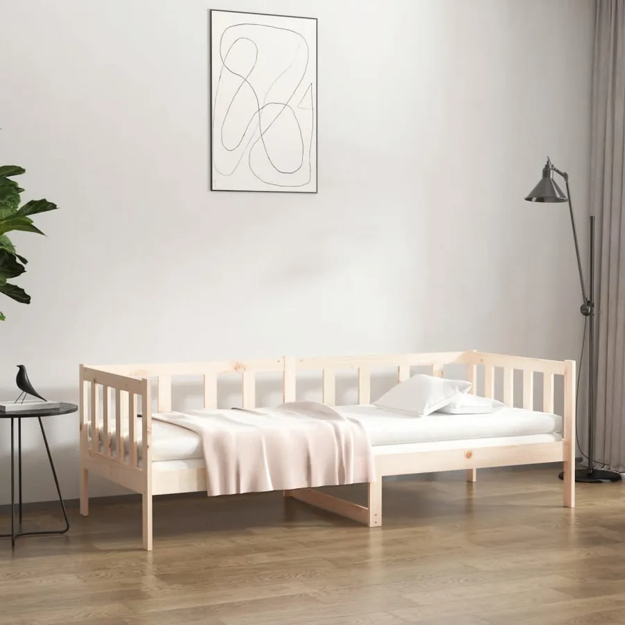 Lit de jour sans matelas 80x200 cm bois de pin massif