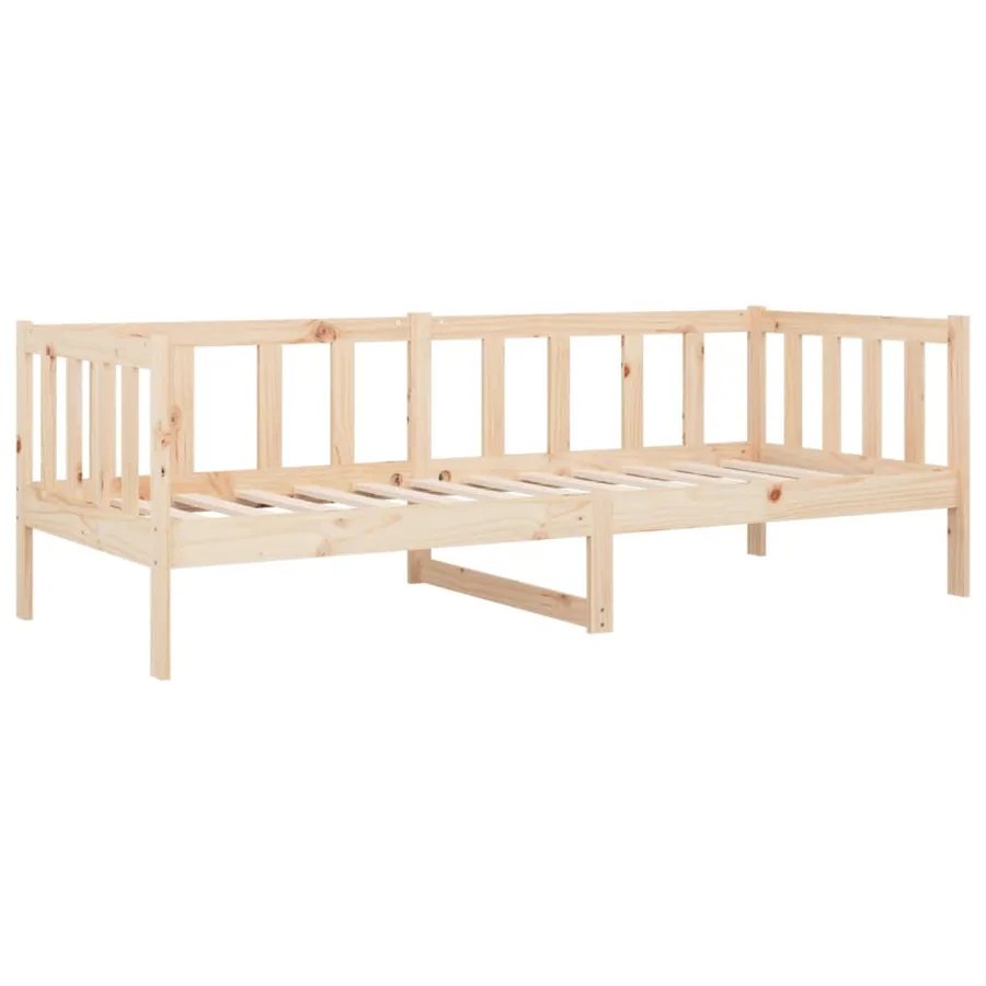 Lit de jour sans matelas 80x200 cm bois de pin massif - 5