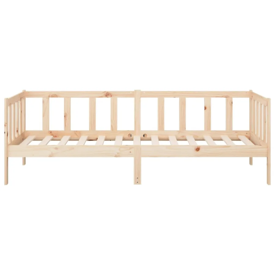 Lit de jour sans matelas 80x200 cm bois de pin massif - 6