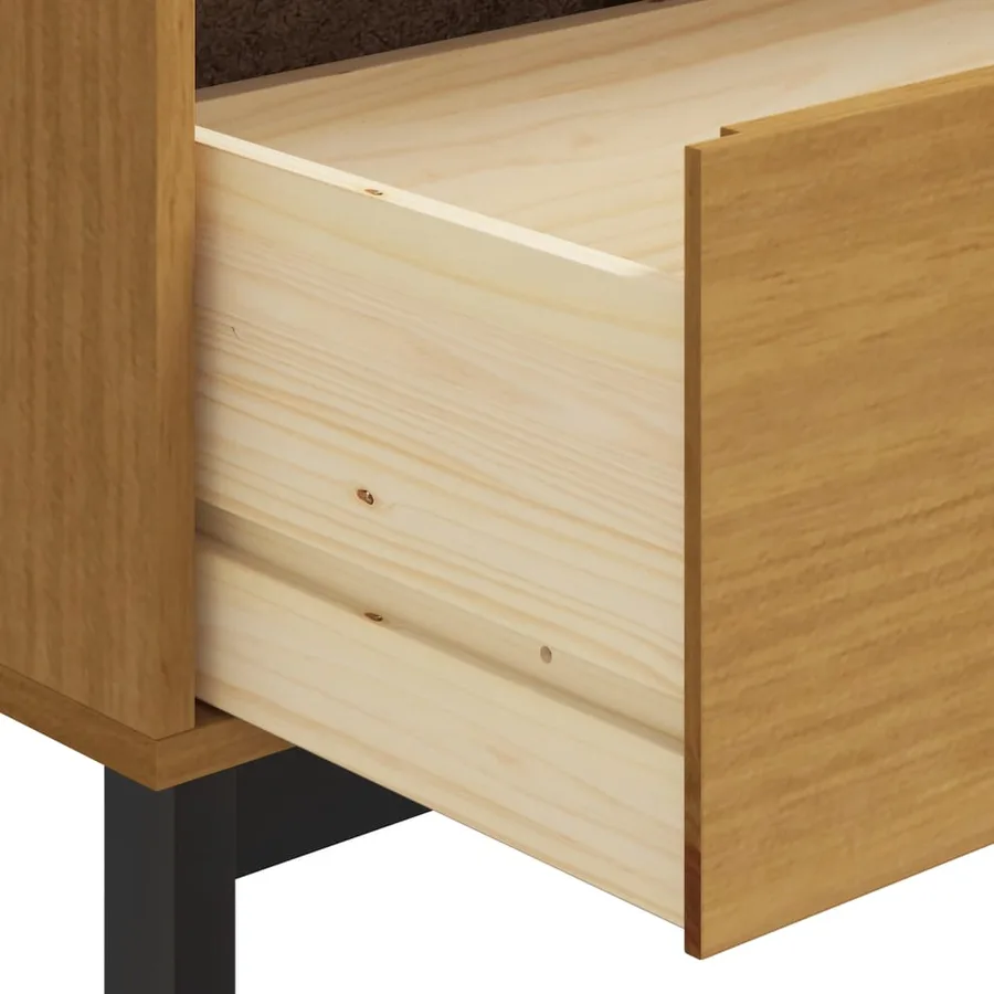 Commode FLAM 110x40x80 cm bois de pin massif - 8