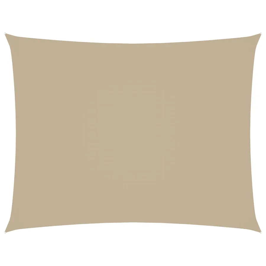 Voile de parasol tissu oxford rectangulaire 2,5x4 m beige - 2