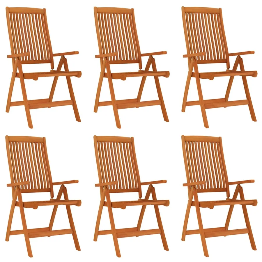 Ensemble à manger de jardin 7 pcs Bois d'eucalyptus massif - 4