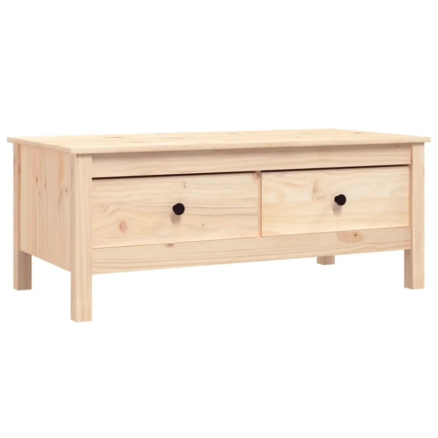 Table basse 100x50x40 cm Bois massif de pin - 2