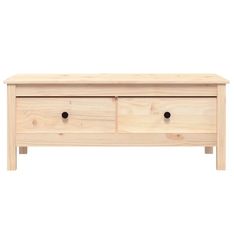 Table basse 100x50x40 cm Bois massif de pin - 6