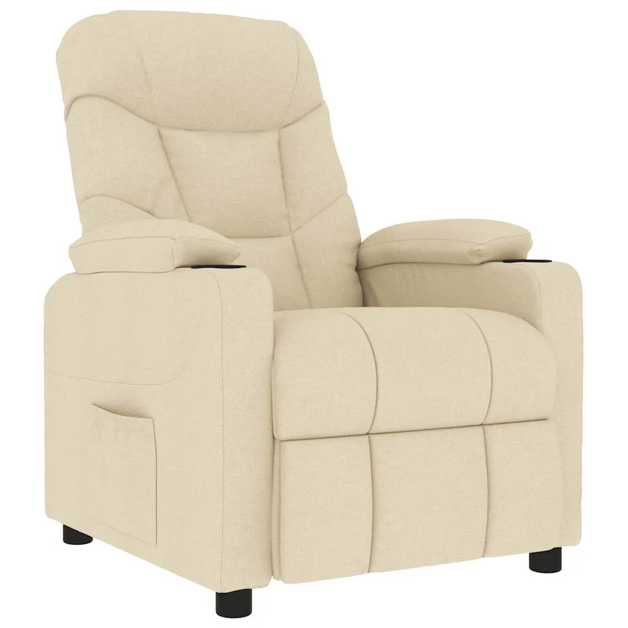 Fauteuil de massage Crème Tissu - 2
