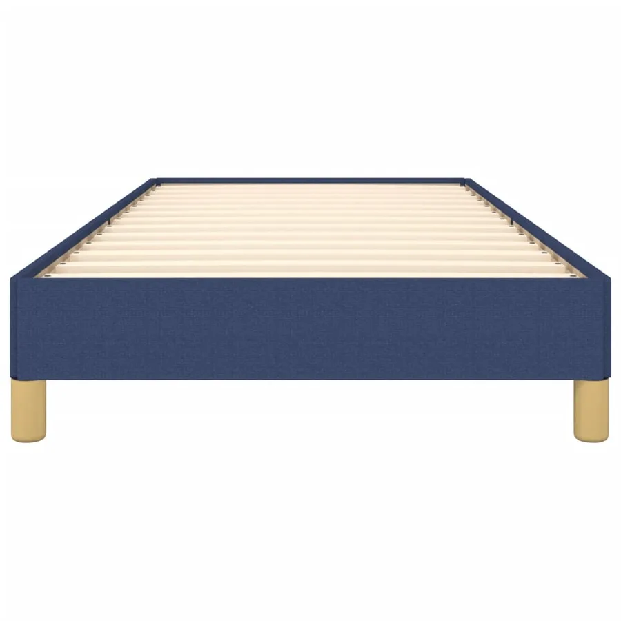 Cadre de lit sans matelas bleu 80x200 cm tissu - 5