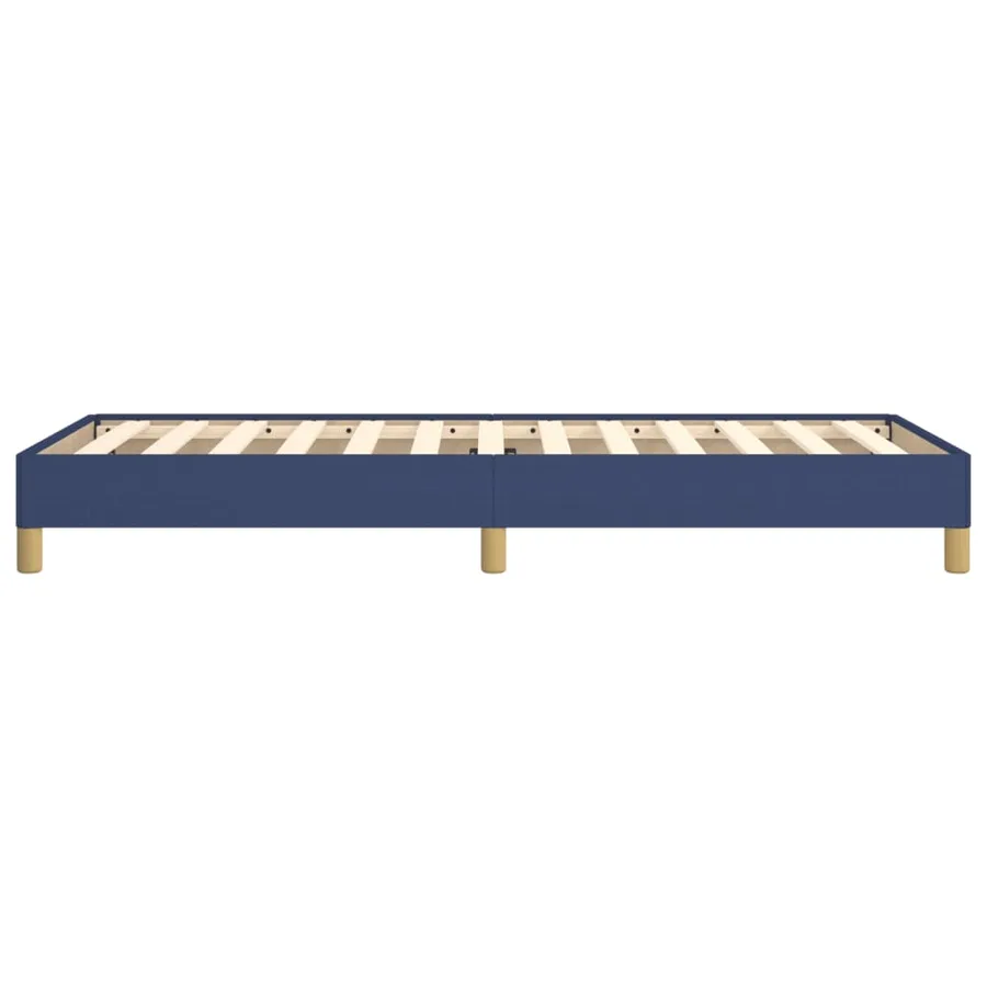 Cadre de lit sans matelas bleu 80x200 cm tissu - 6