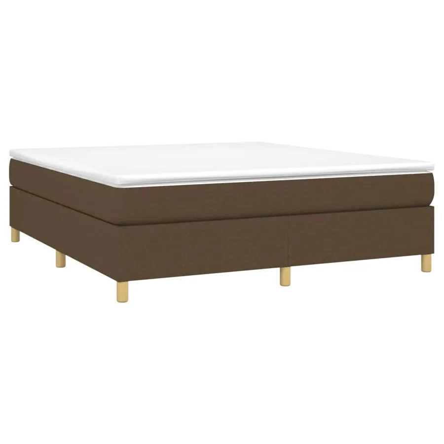 Sommier à lattes de lit avec matelas Marron foncé 180x200 cm - 3