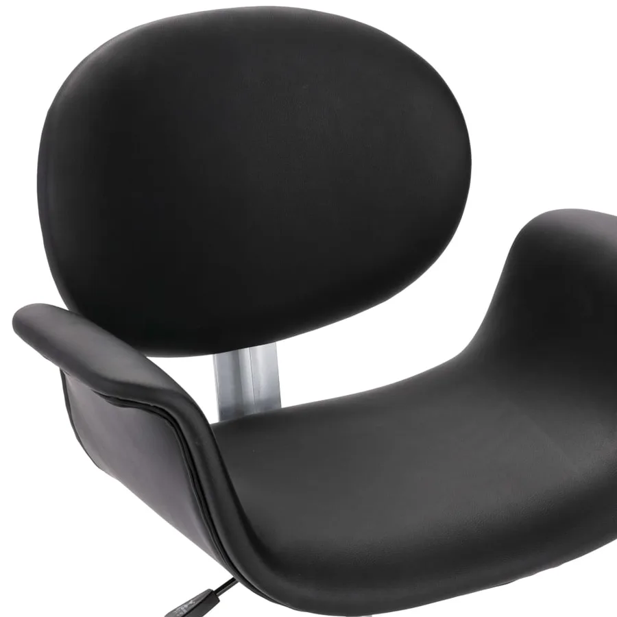 Chaises pivotantes à manger lot de 2 noir similicuir - 7