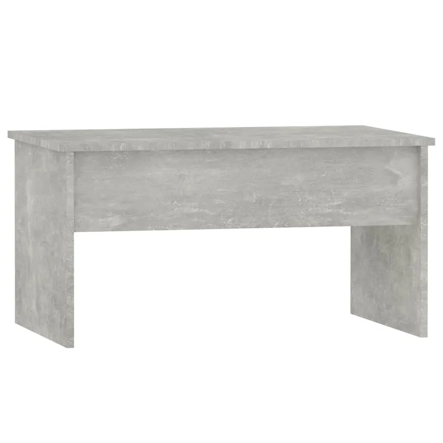 Table basse gris béton 80x50,5x41,5 cm bois d'ingénierie - 3