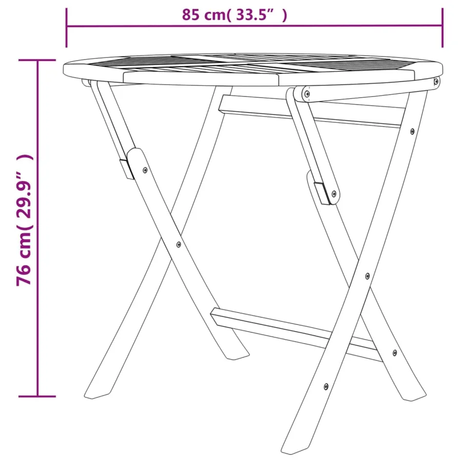 Ensemble à manger de jardin 5 pcs Bois de teck massif - 9