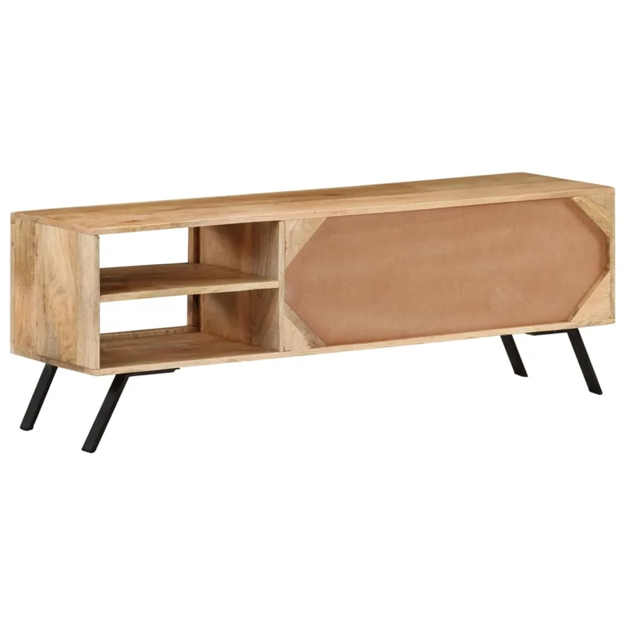 Meuble TV 110x30x40 cm Bois massif de manguier - 3