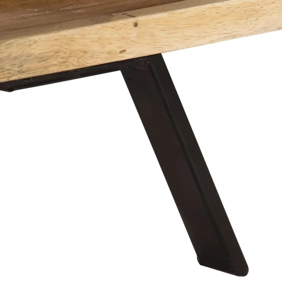Meuble TV 110x30x40 cm Bois massif de manguier - 7