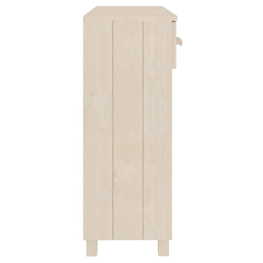 Table console HAMAR Marron miel 90x35x90 cm Bois massif de pin - 6
