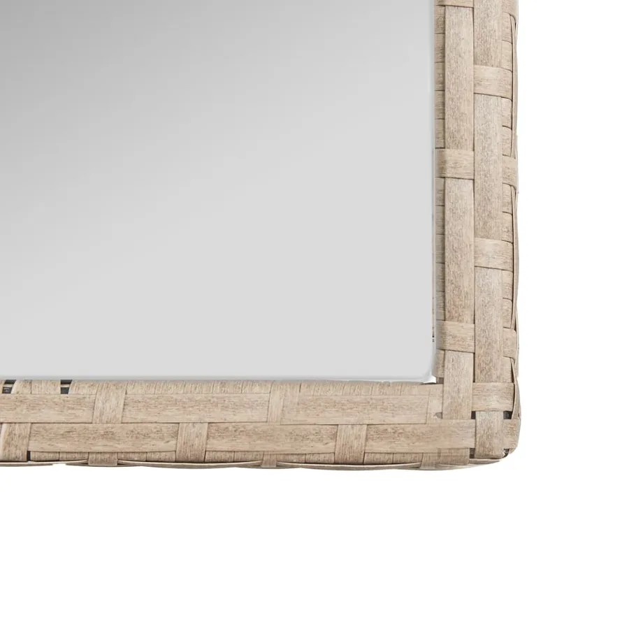 Salon de jardin 4 pcs avec coussins Résine tressée Beige - 7