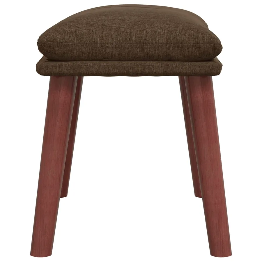 Repose-pied Marron 45x29,5x35 cm Tissu - 4