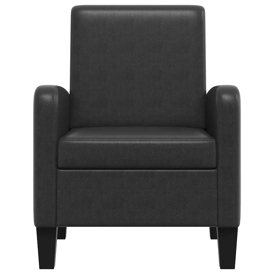 Fauteuil Noir Similicuir - 3